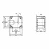 Корпус для наружного датчика температуры 50 x 52 x 35 mm
