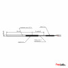 Датчик температуры  NTC 10K b3892 0,1% 4x100 мм. кабель 16 метров -40...+110C